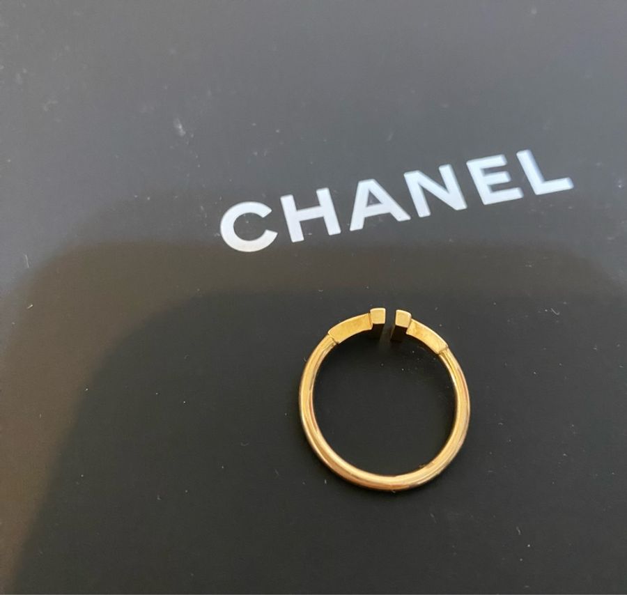 Tiffany &Co. T wire 玫瑰金 線圈戒指(6號)-12