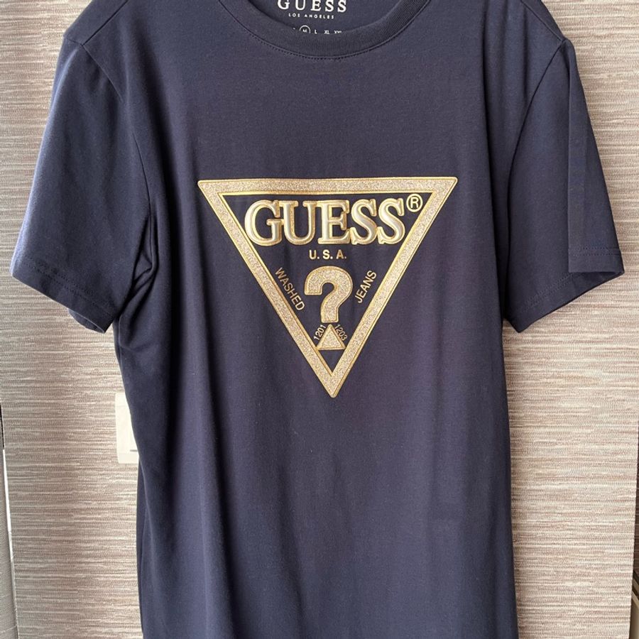 Guess 藍色T-shirt(男款)-2