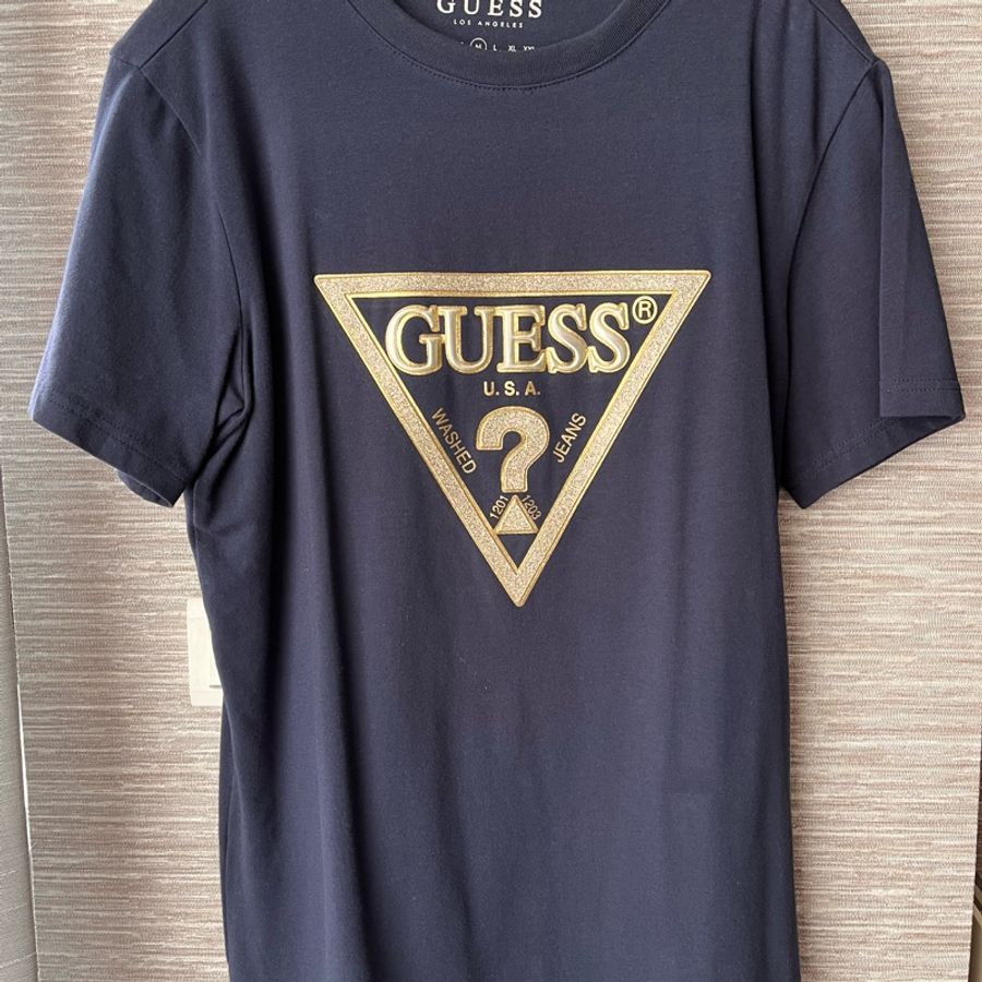 Guess 藍色T-shirt(男款)-6