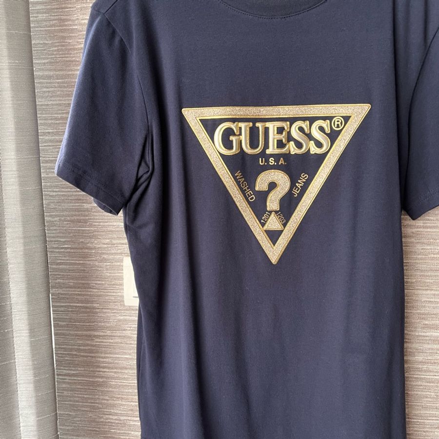 Guess 藍色T-shirt(男款)-9