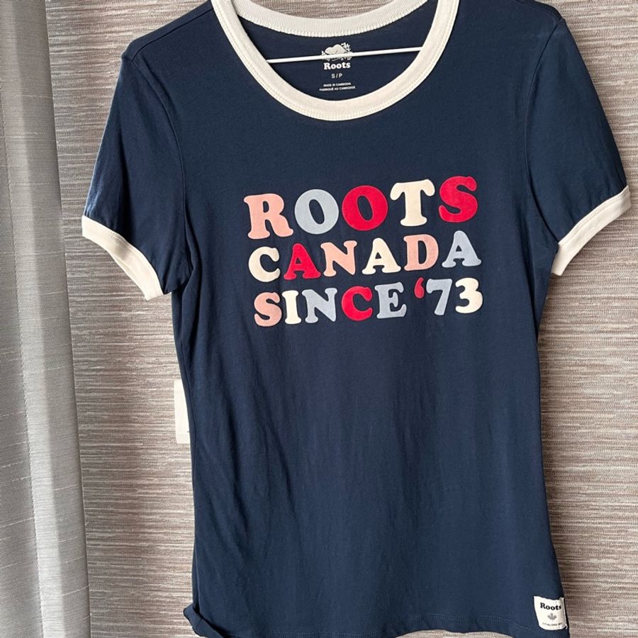 Roots 藍色T-shirt-3