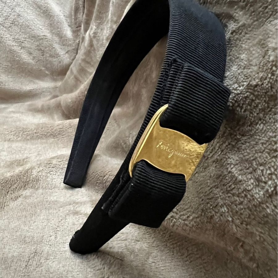Ferragamo 髮箍 黑色-8