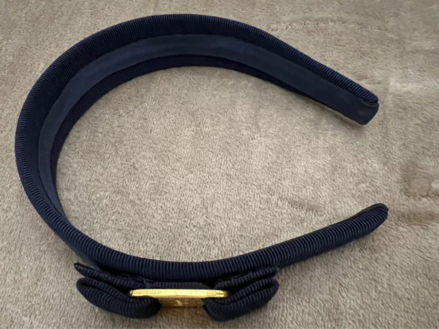 Ferragamo 頭箍 藏青色-2