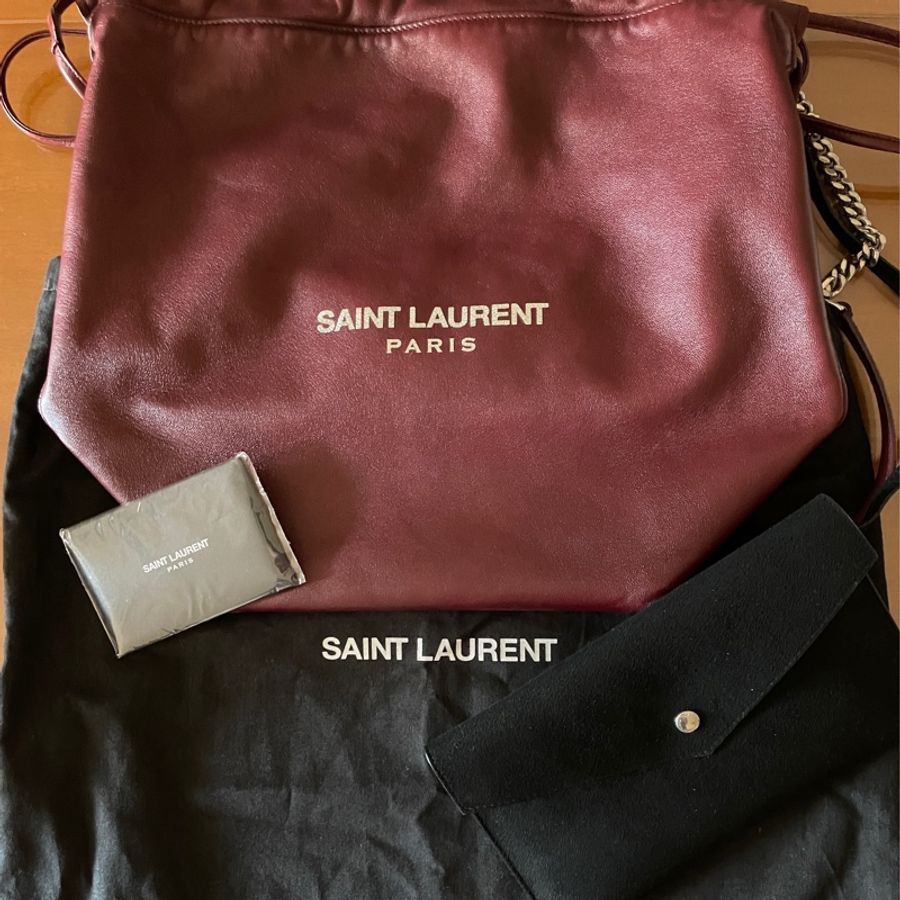 YSL SAINT LAURENT TEDDY 水桶包側肩背包-0
