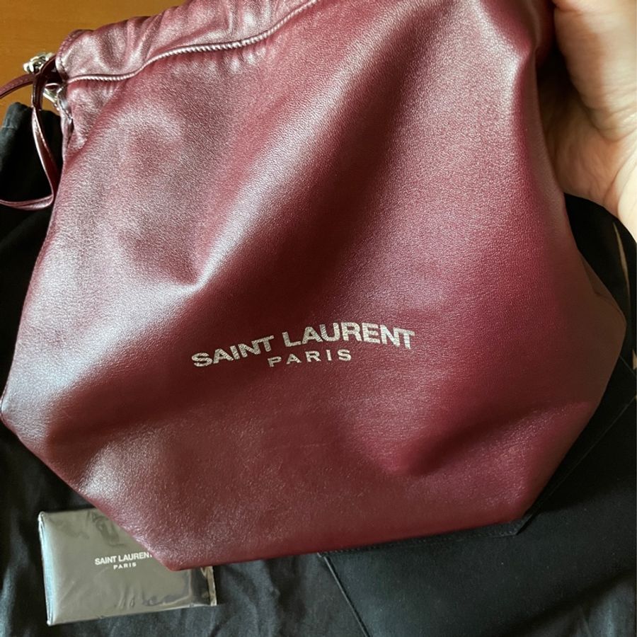 YSL SAINT LAURENT TEDDY 水桶包側肩背包-1