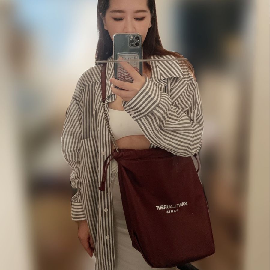 YSL SAINT LAURENT TEDDY 水桶包側肩背包-6