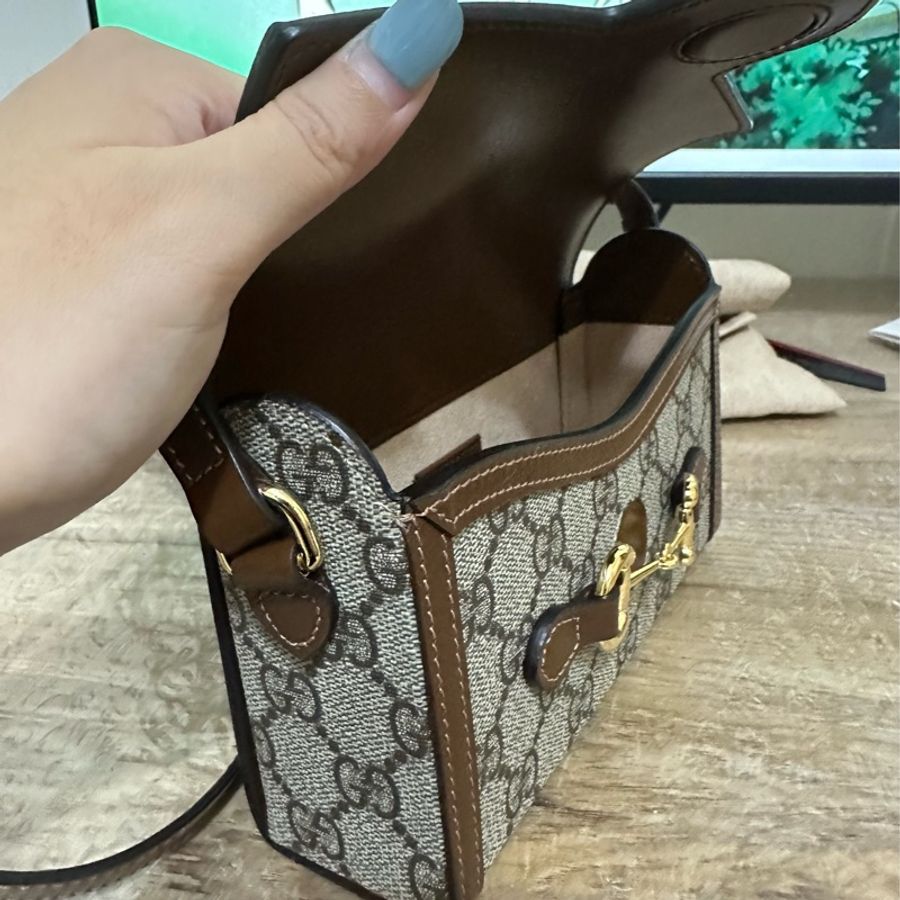 Gucci 1955 馬銜扣 迷你盒子 迷你手袋 趙露思同款-6