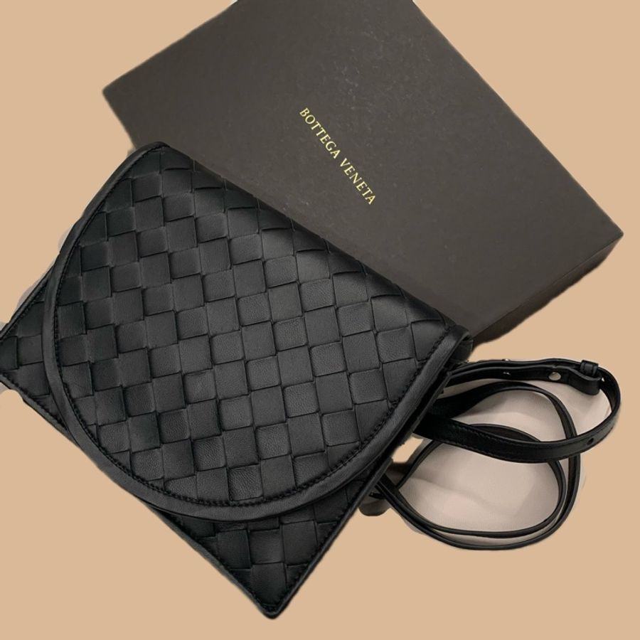 BOTTEGA VENETA/mini crossbody/編織包/BV編織包/郵差包-1