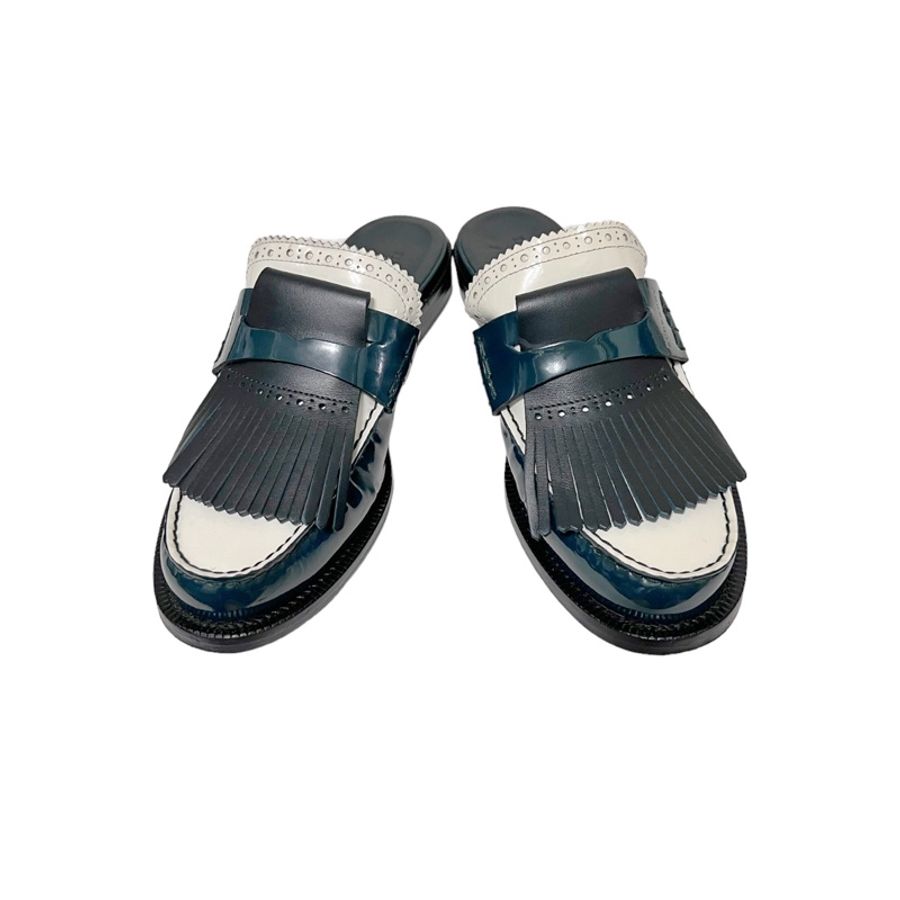 🍒BURBERRY流蘇皮革kilter穆勒鞋size:39 2F230906-2-3