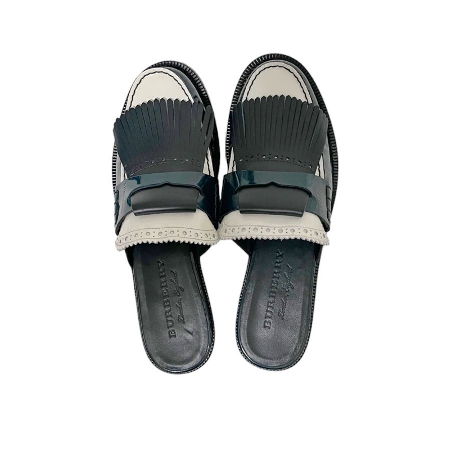 🍒BURBERRY流蘇皮革kilter穆勒鞋size:39 2F230906-2-7
