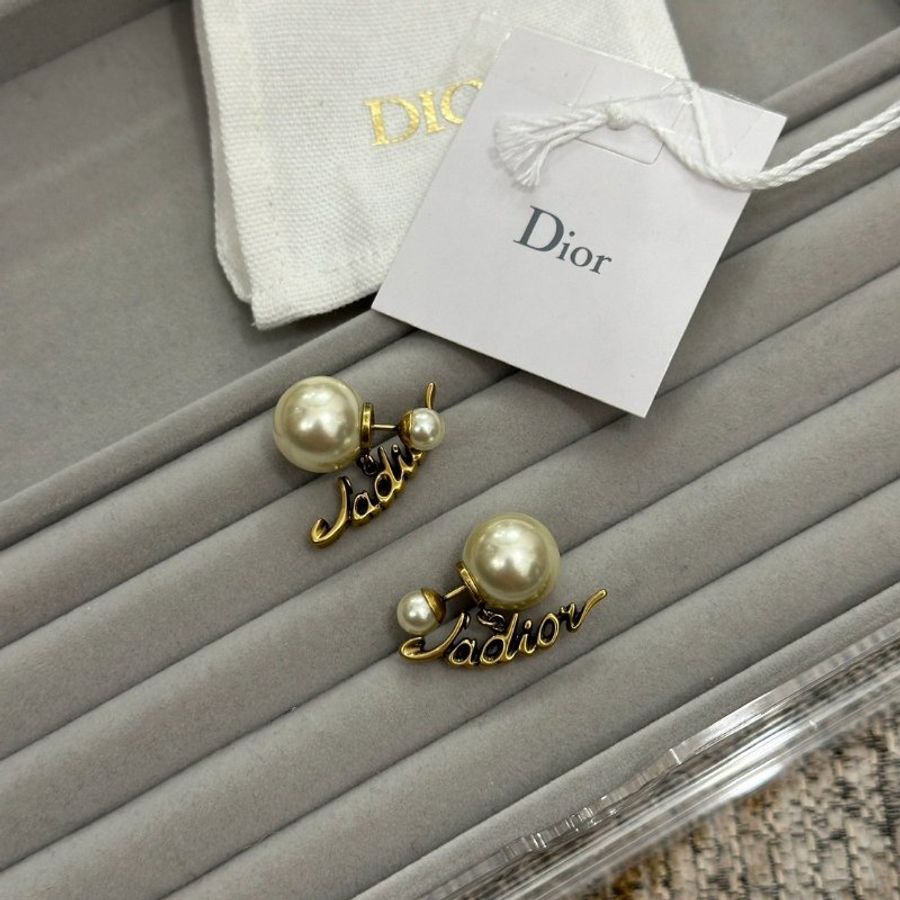 【預購】Dior J'Adior 造型珠珠耳針式耳環(金) 耳飾-0