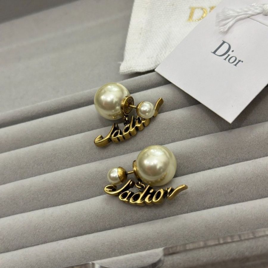 【預購】Dior J'Adior 造型珠珠耳針式耳環(金) 耳飾-1