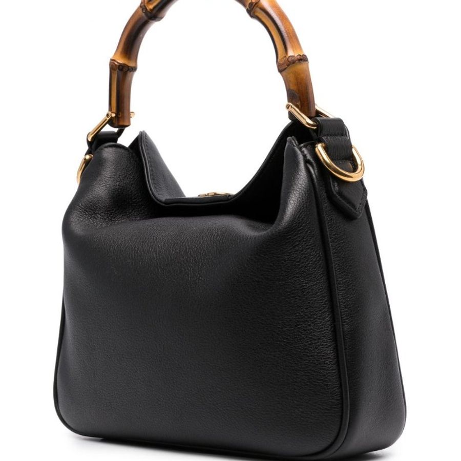 Gucci 746251 小牛皮竹節 Diana包 黑色(當季熱門新品 下單前請先詢問)-10