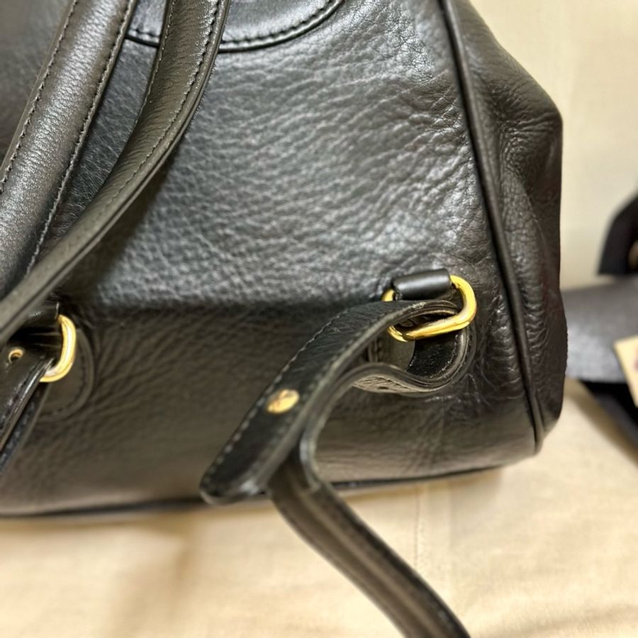 🔥急出可議🔥 #Dior #後背包 #雙肩包 質感全牛皮黑色 #vintage #古董包 CD五金鍍24k金 💕 絕版極美品-11