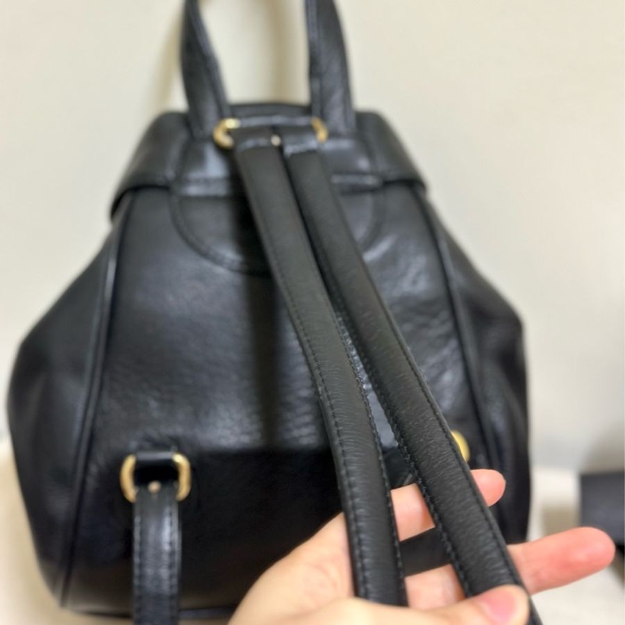 🔥急出可議🔥 #Dior #後背包 #雙肩包 質感全牛皮黑色 #vintage #古董包 CD五金鍍24k金 💕 絕版極美品-25