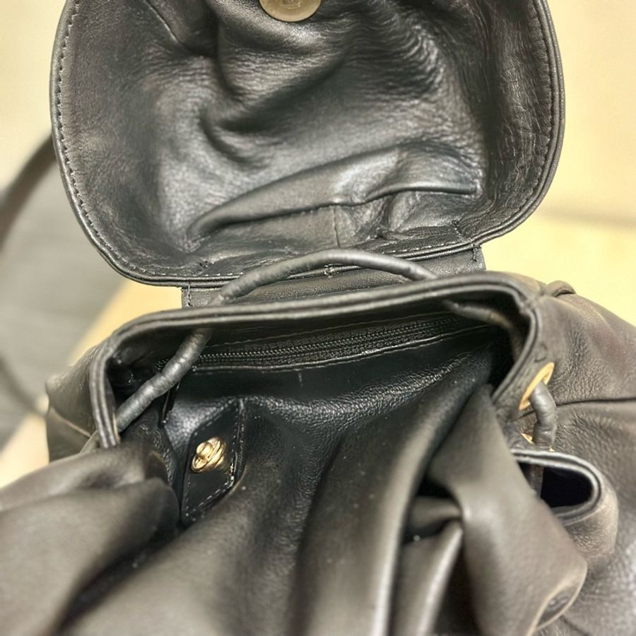 🔥急出可議🔥 #Dior #後背包 #雙肩包 質感全牛皮黑色 #vintage #古董包 CD五金鍍24k金 💕 絕版極美品-41