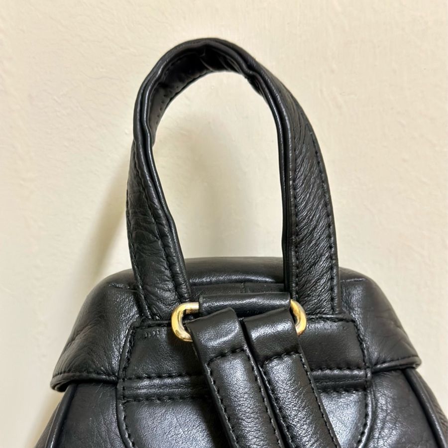 🔥急出可議🔥 #Dior #後背包 #雙肩包 質感全牛皮黑色 #vintage #古董包 CD五金鍍24k金 💕 絕版極美品-11