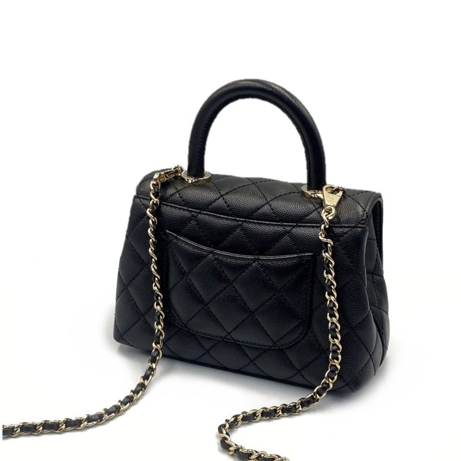CHANEL Mini coco handle - 黑金-1