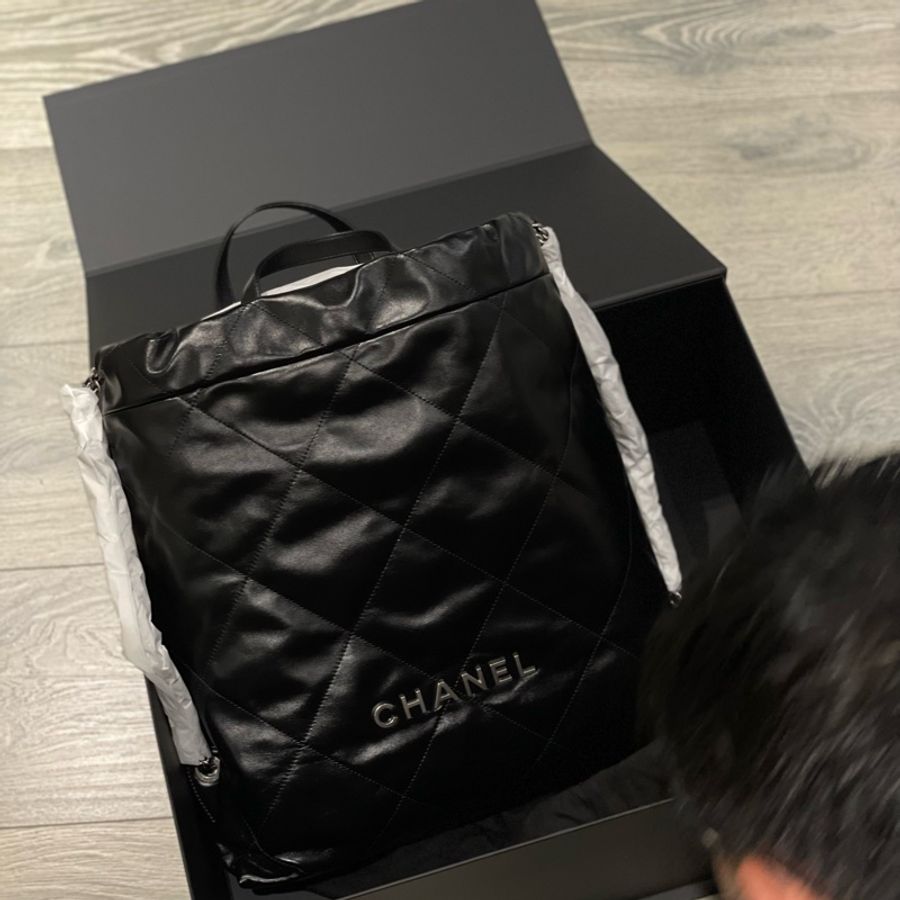 Chanel 22 backpack 後背包 全新全配正品-3