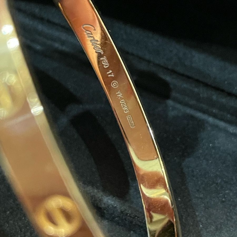 Cartier Love Bracket 卡地亞玫瑰金手鐲-3
