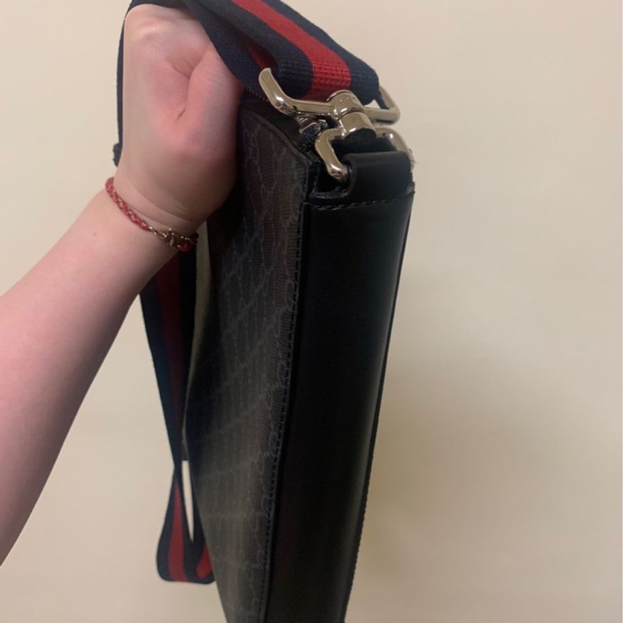 GUCCI GG Supreme帆布郵差包 474137 K5RLN 1095-10