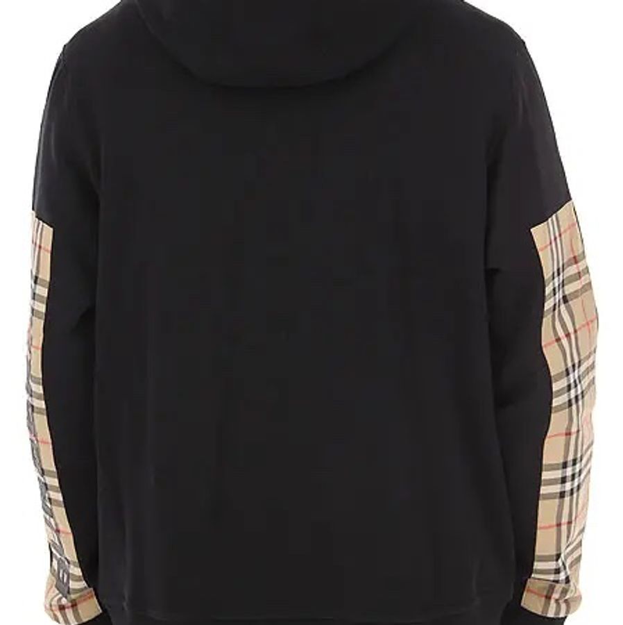 Burberry 經典款 雙袖格紋Logo連帽外套-4