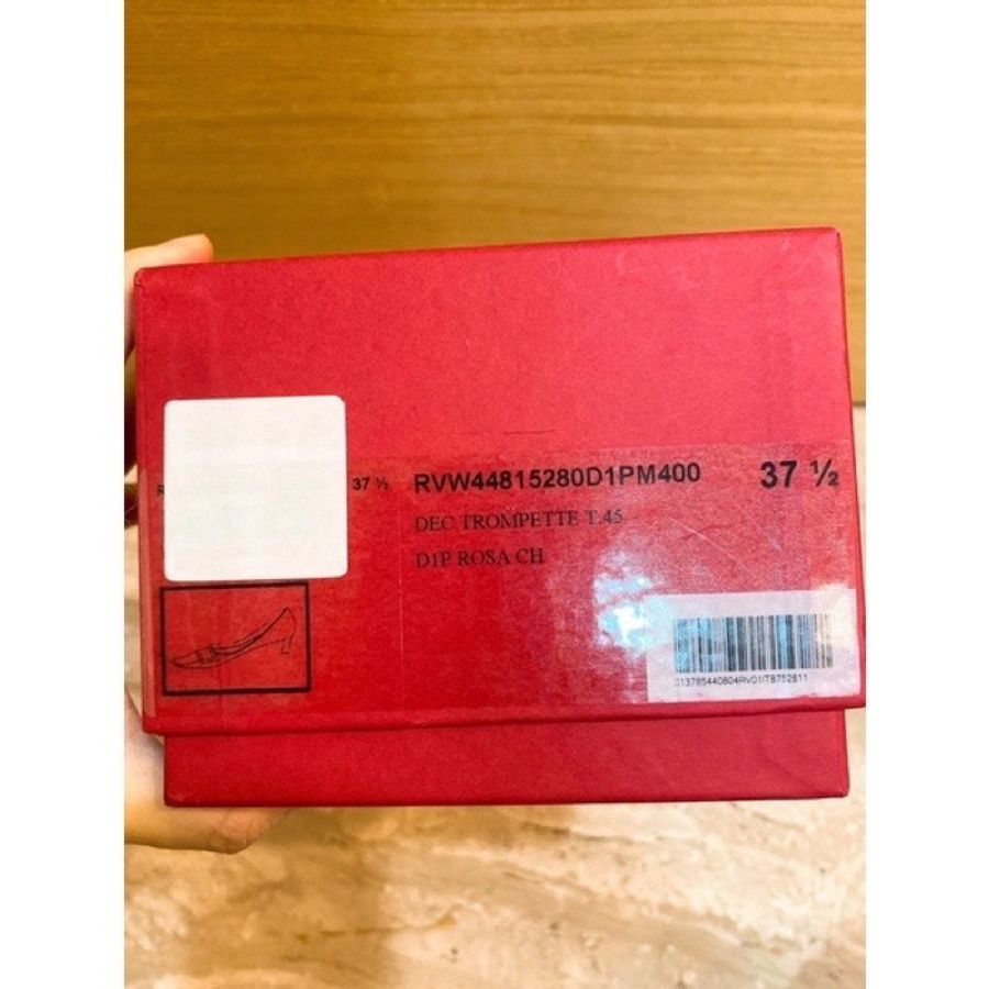 rogervivier 淡粉金釦4.5cm跟鞋-4