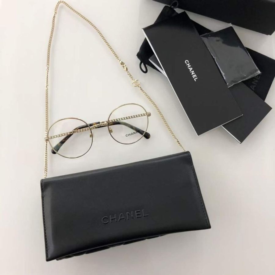 Chanel 附鍊子鏡架 可配度數-5