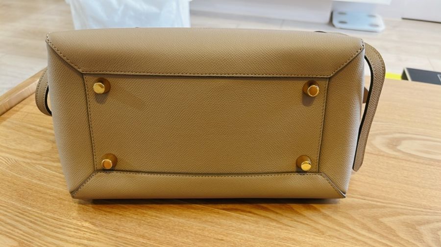 Celine Mini Belt Light Taupe 奶茶色鯰魚包-9