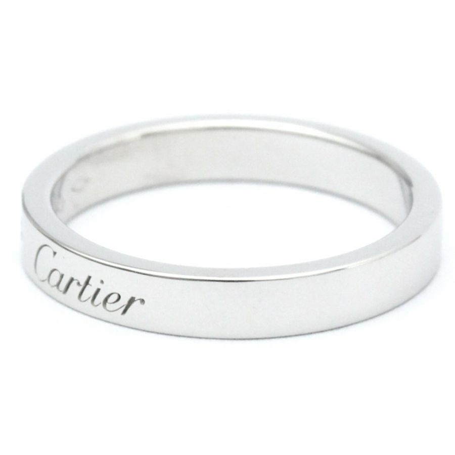 【日本直送】卡地亞 (Cartier) C De Cartier 結婚戒指 鉑金時尚鑽石戒指 銀色-1