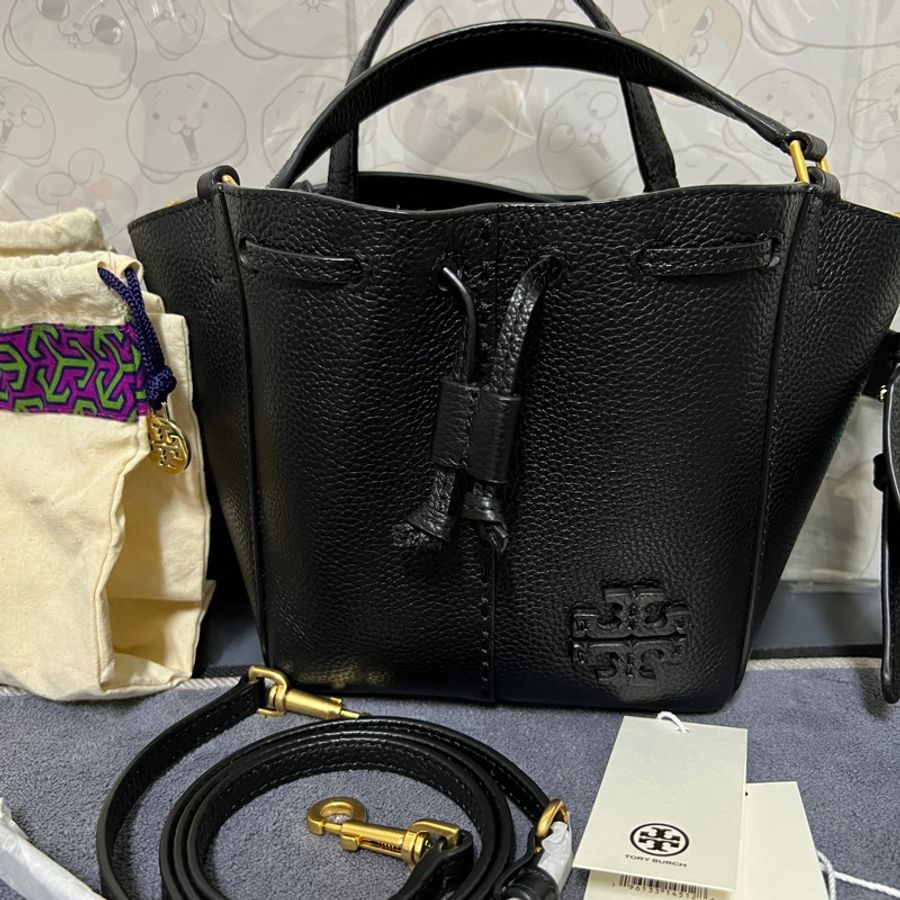 🤩Tory Burch 側背 肩背 手提包 黑金-10