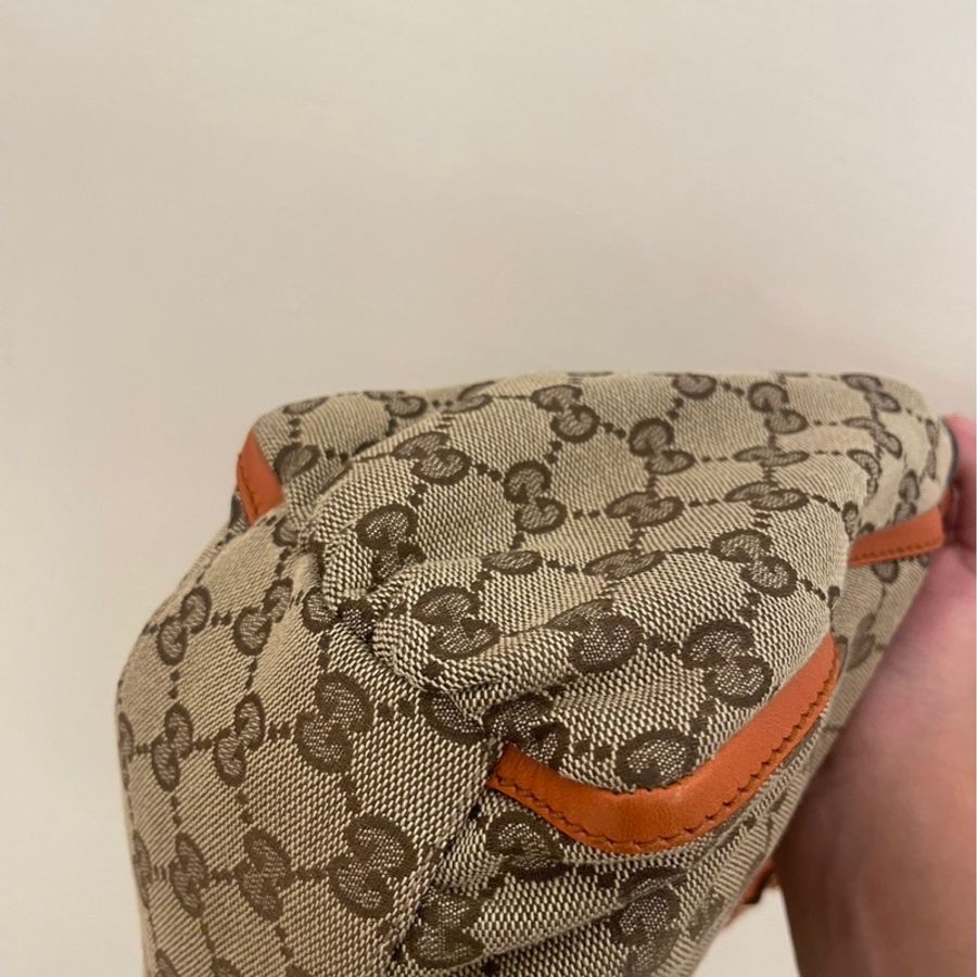 GUCCI 提花橘邊單肩包-4
