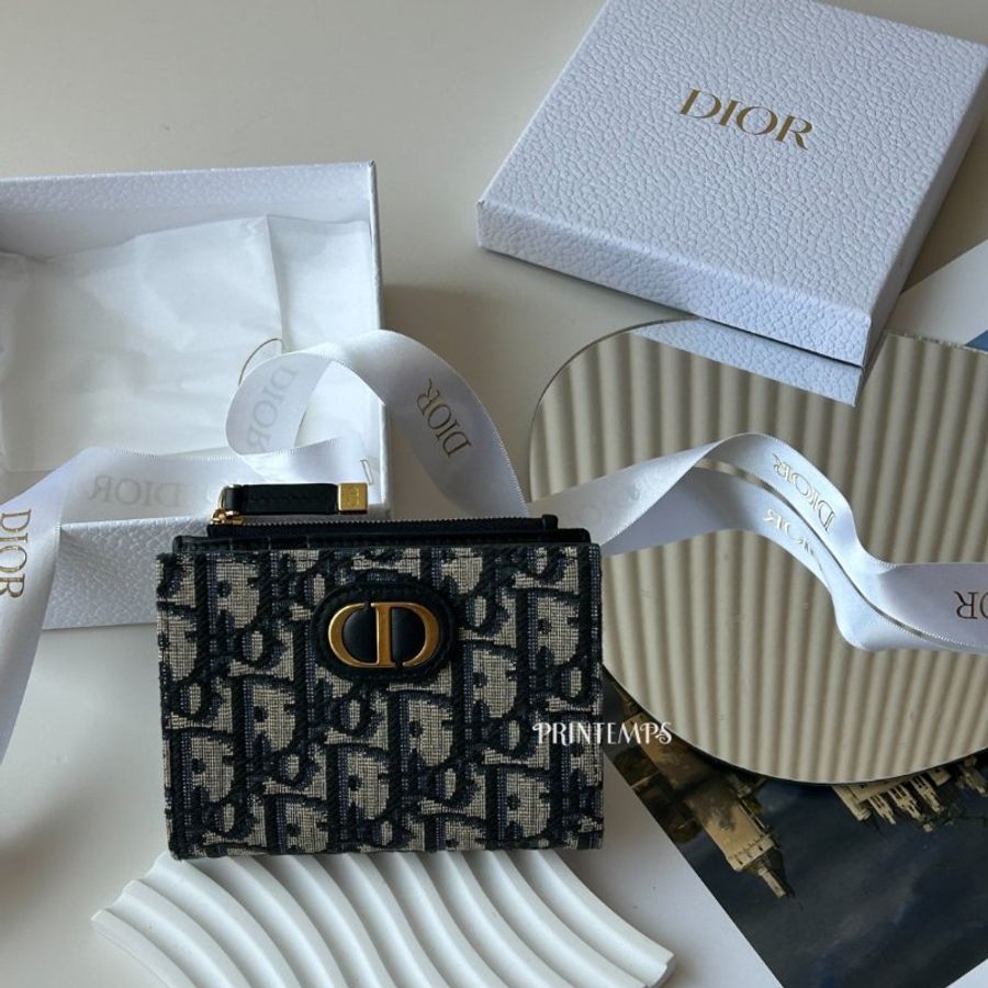 ⚠️待補貨|DIOR|CARO DAHLIA 兩折中夾 老花-2