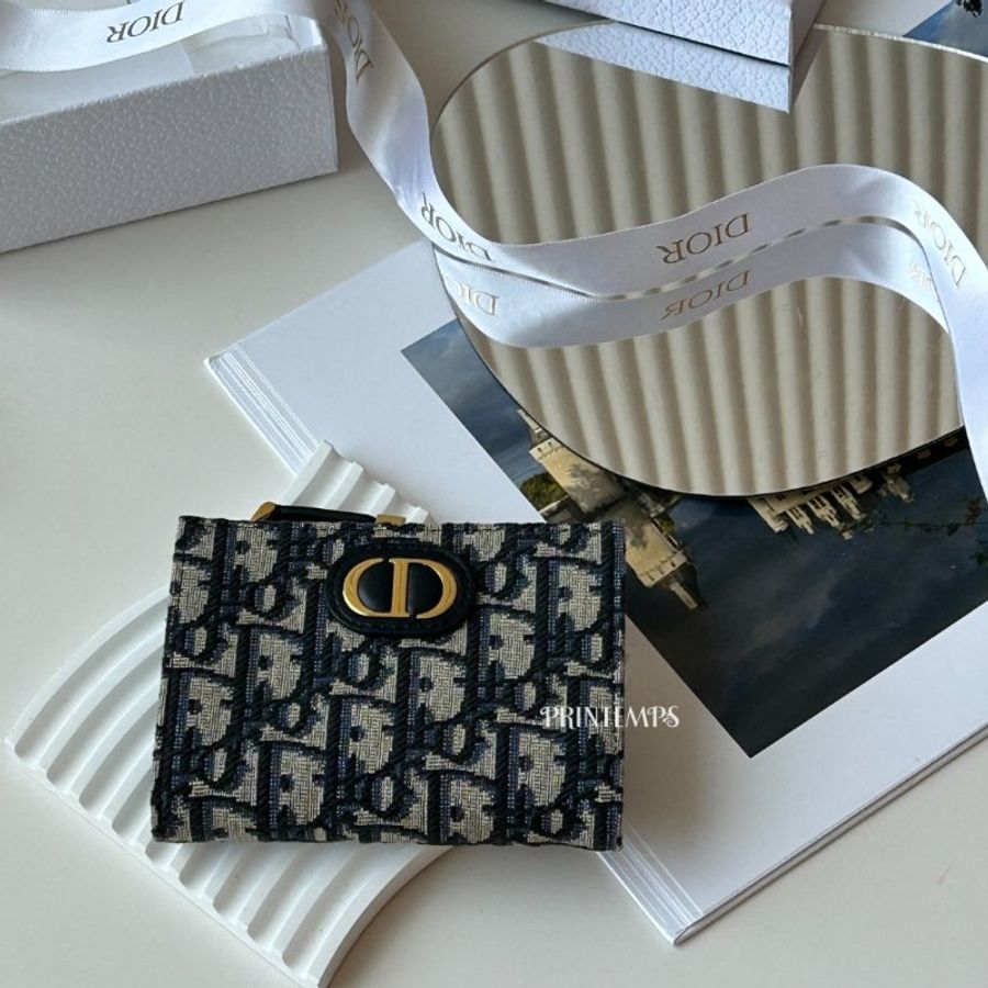 ⚠️待補貨|DIOR|CARO DAHLIA 兩折中夾 老花-3