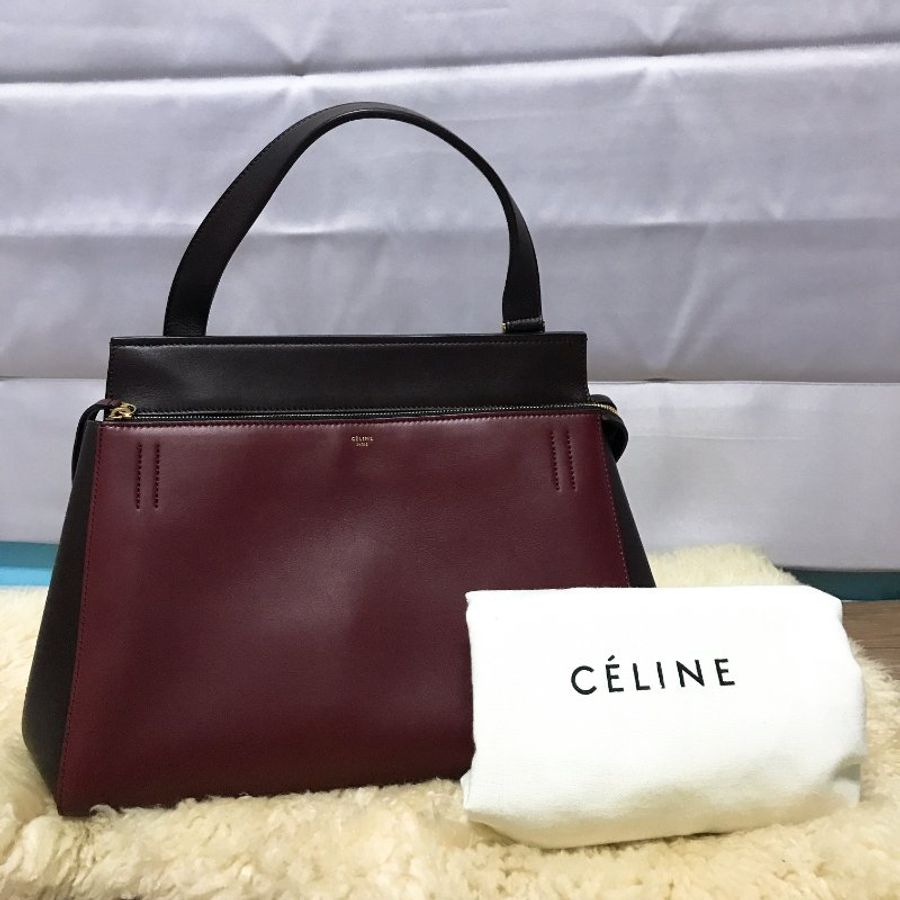 Celine Edge Bag 超美布根地紅-0
