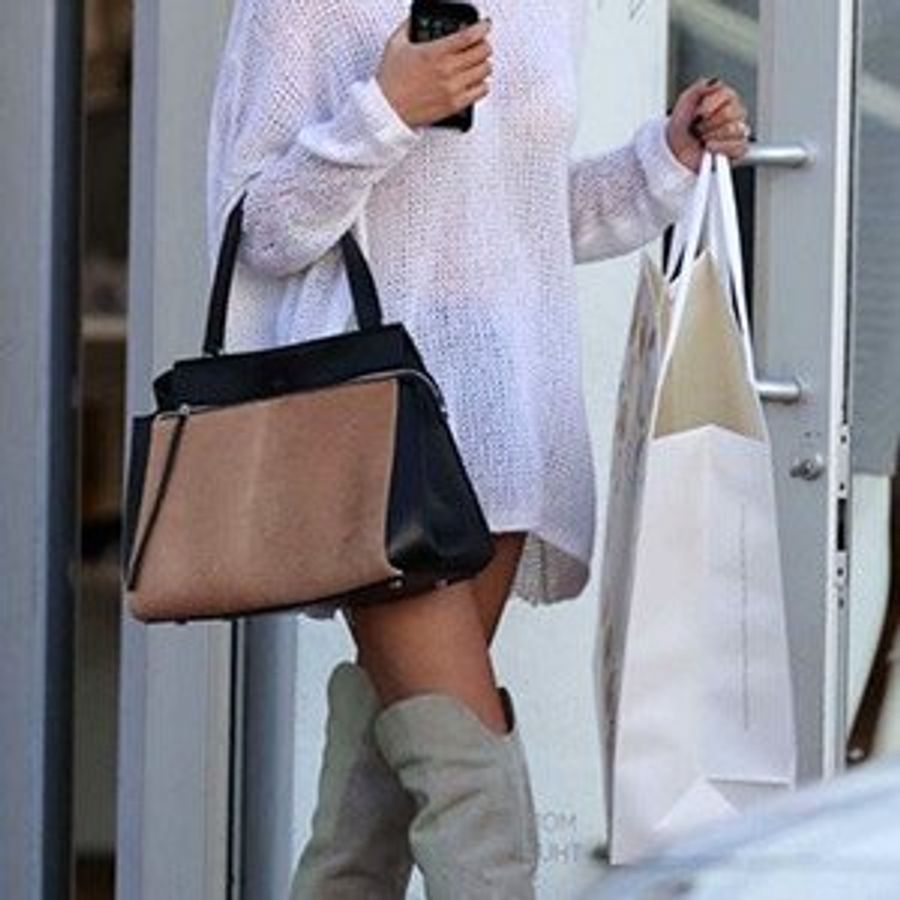 Celine Edge Bag 超美布根地紅-8
