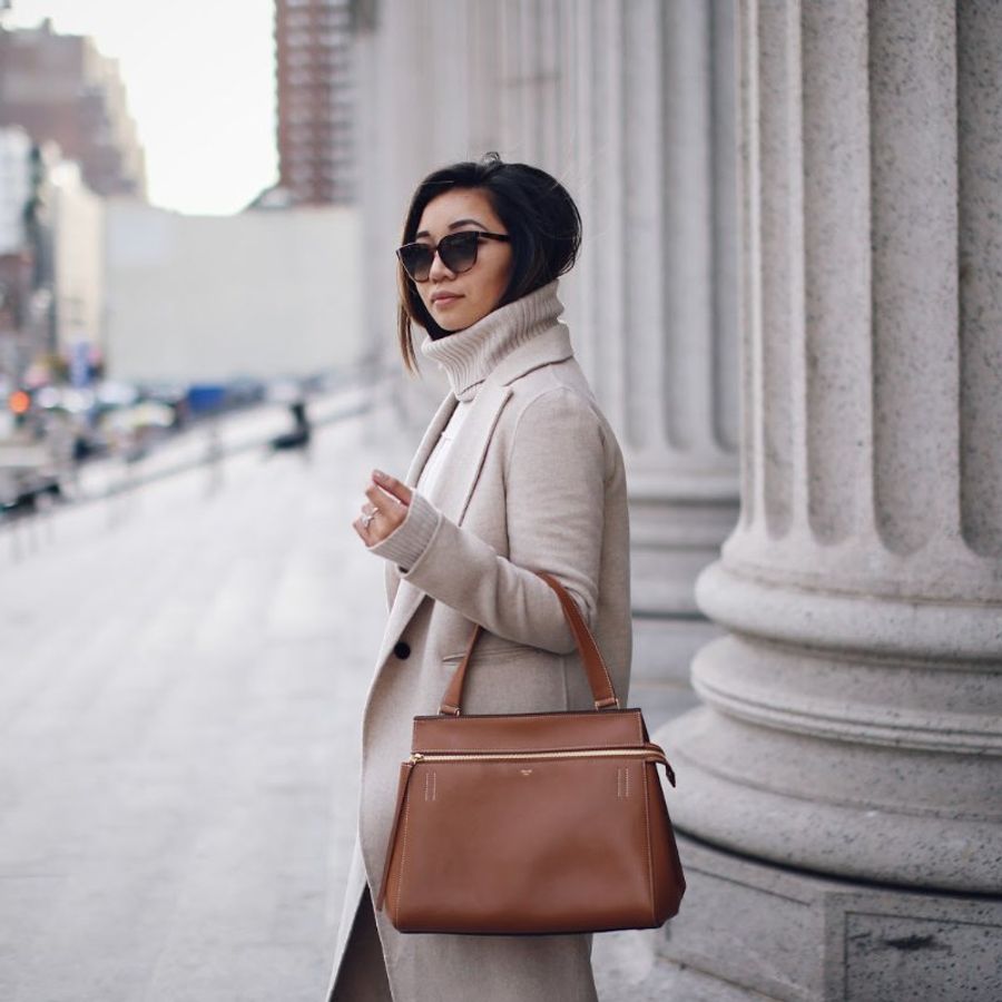 Celine Edge Bag 超美布根地紅-9