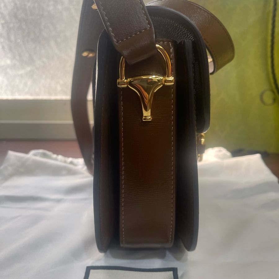 全新Gucci 1955馬鞍包(台灣專櫃購入配件完整齊全含購證明細)-11