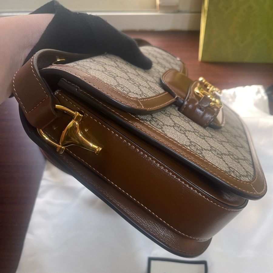 全新Gucci 1955馬鞍包(台灣專櫃購入配件完整齊全含購證明細)-19