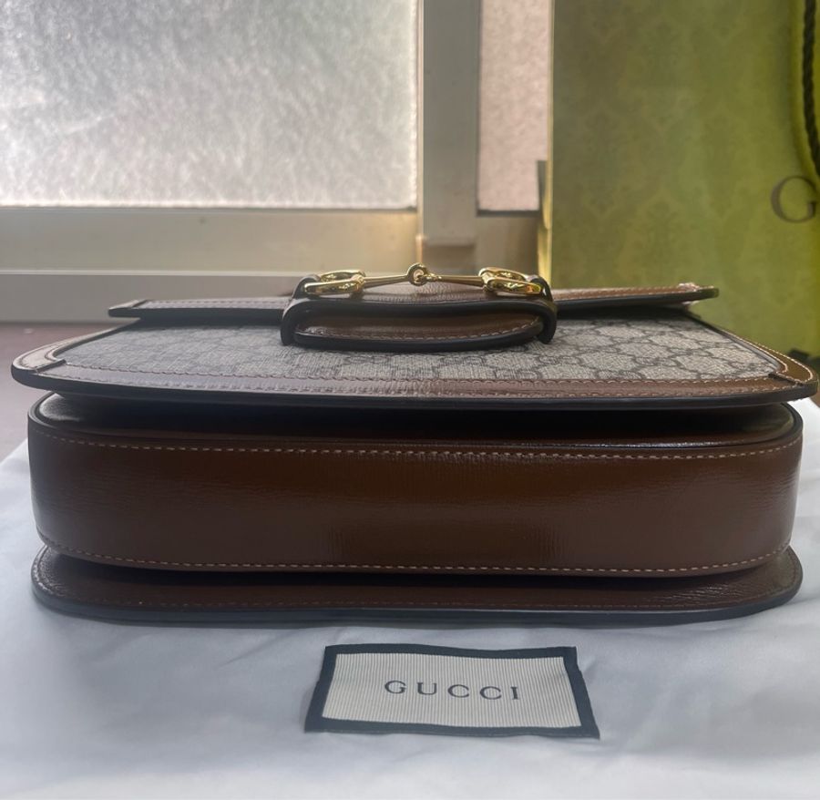 全新Gucci 1955馬鞍包(台灣專櫃購入配件完整齊全含購證明細)-21