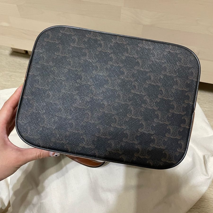 CELINE TRIOMPHE BUCKET 中號老花款-8