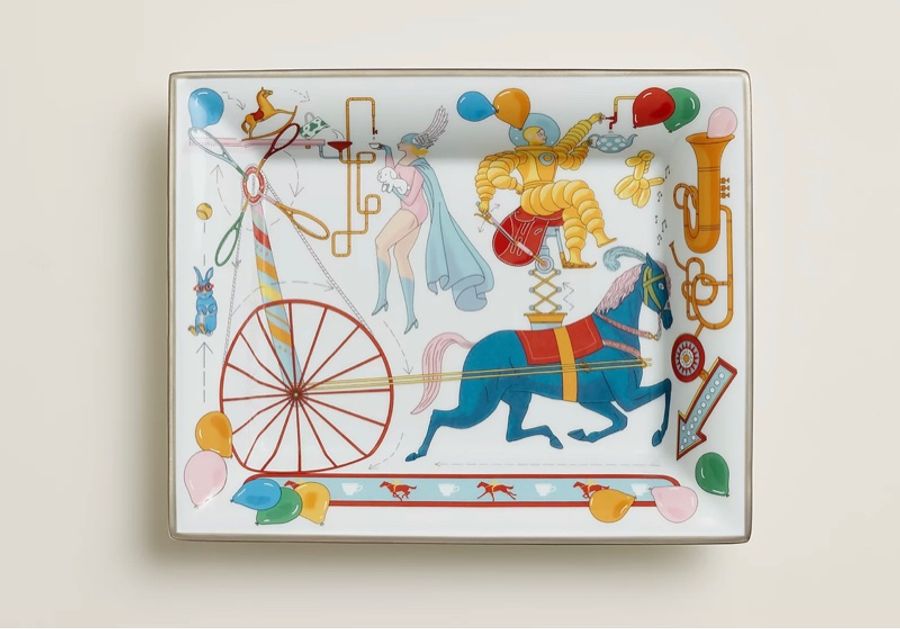 Hermès 陶瓷置物盤Tea for Two《全新品》-3