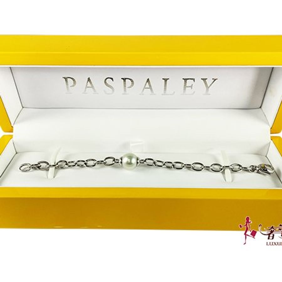 PASPALEY 18白K珍珠手鍊 12MM-0