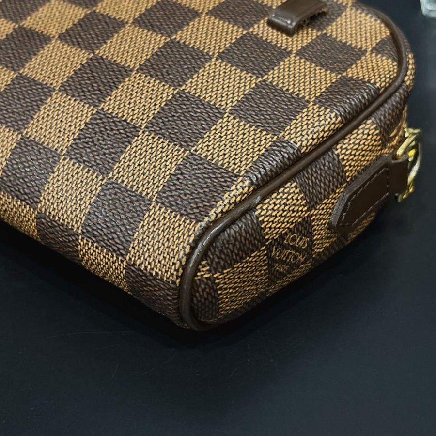 Louis Vuitton LV 棋盤格 小蘋果斜背包/肩背包/腰包-5