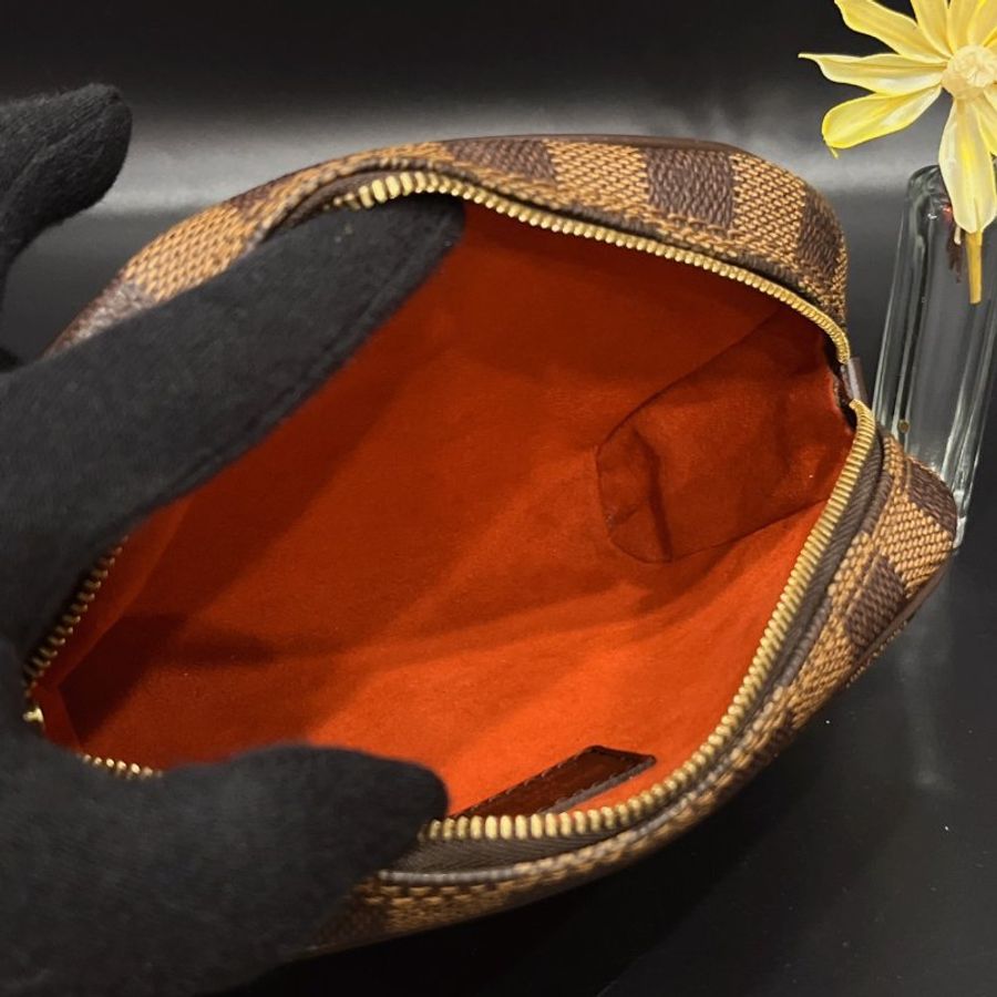 Louis Vuitton LV 棋盤格 小蘋果斜背包/肩背包/腰包-8