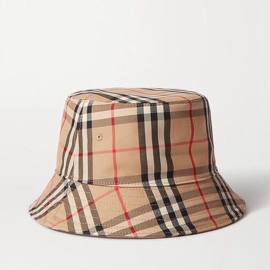 Burberry 80269271 Vintage 格紋棉質混紡漁夫帽 S 現貨《佳節年終折扣》-7