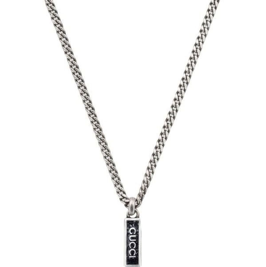 （降價售$7900） Gucci 小軍牌仿舊項鍊-0