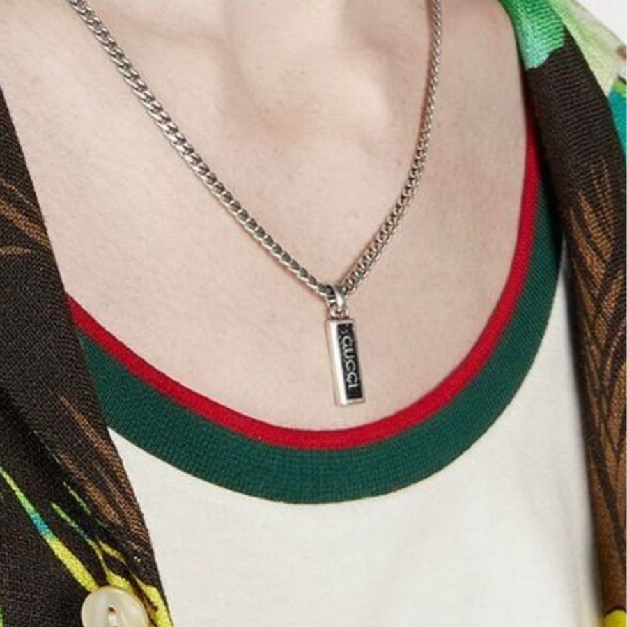 （降價售$7900） Gucci 小軍牌仿舊項鍊-2