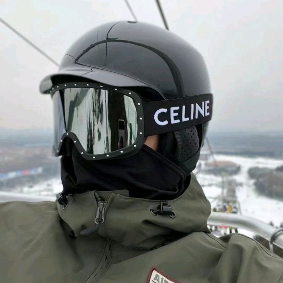 新款Celine滑雪镜🎿 黑/白2色 情侶款不限頭圍-4