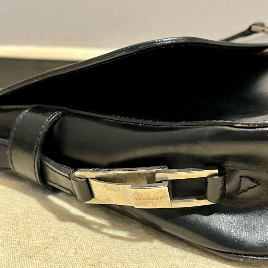 意大利製TRUSSARDI 精典真皮包-14